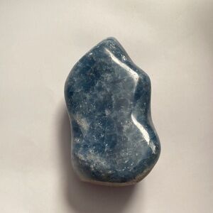Polished Blue Calcite Flame